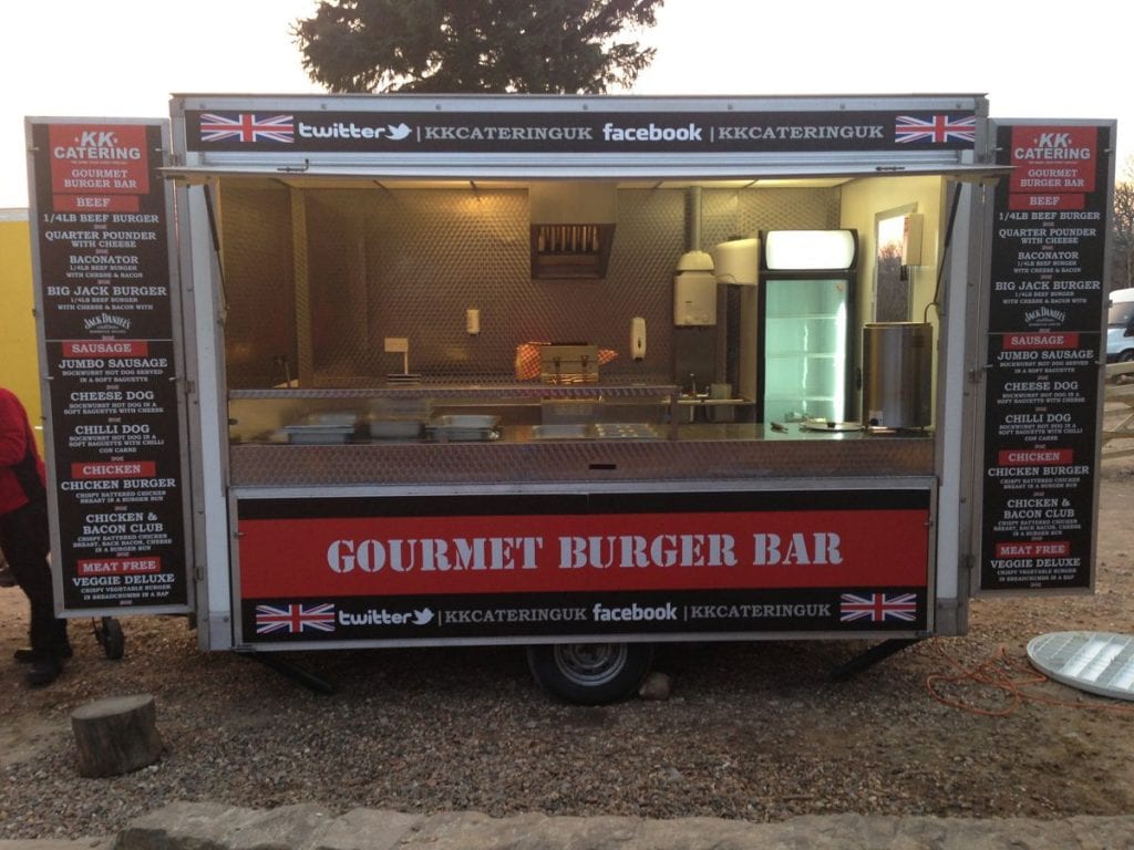 wooden burger van