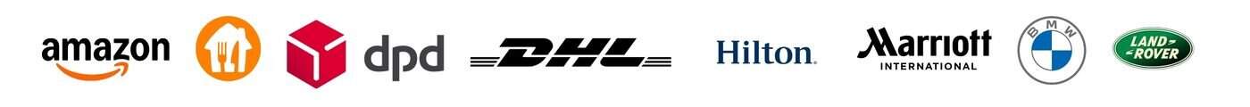 Trusted by Amazon, IKEA, DPD, DHL, Hilton, Marriott, BMW and Land Rover